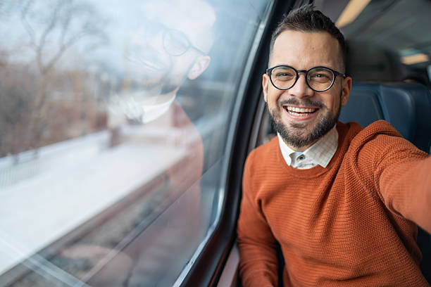istock Young influencer is streaming during traveling by train 2236187492