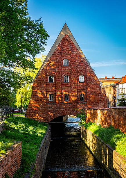 istock Medieval brick watermill in Gdansk 2236200603