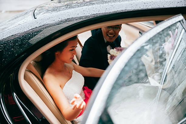 Asian bride and groom