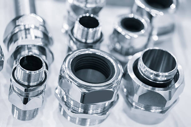 istock Many types of metal details industrial design background, engineering technology concept 2236219324