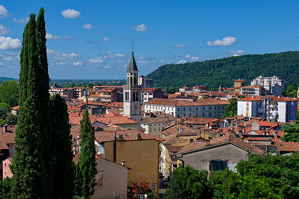 istock Gorizia skyline with cathedral on a sunny summer day 2236219474