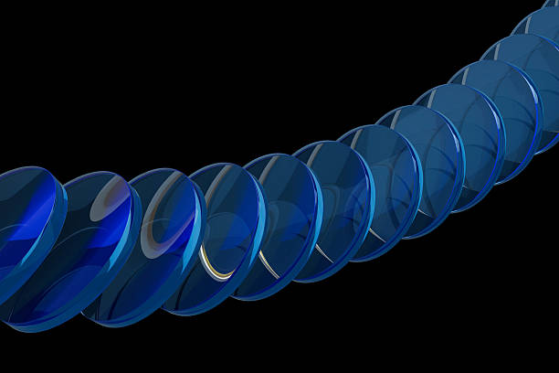 istock A blue spiral of glass circles 2236230456