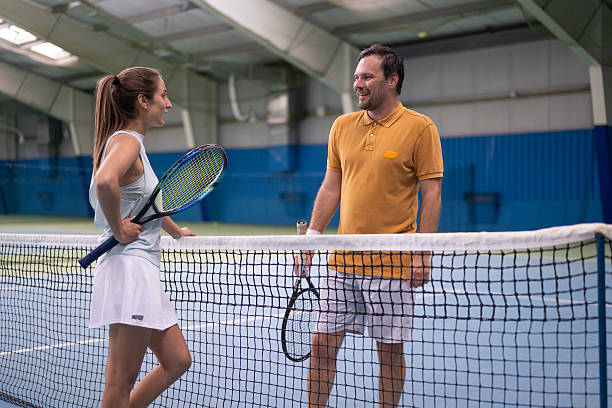 istock Tennis Coaching Session with Caucasian Player and Coach 2236233183