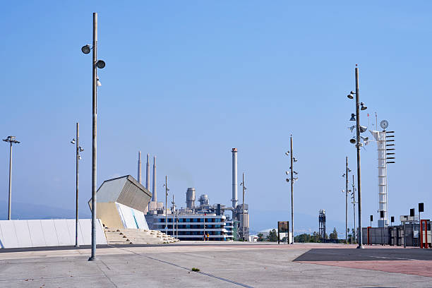 Corporate buildings at the Forum in Barcelona