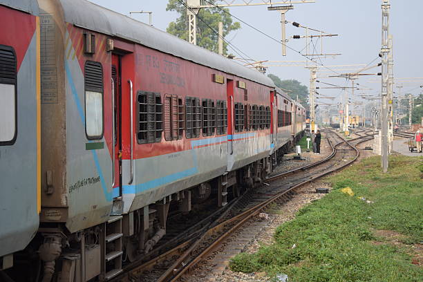 istock Amritsar, India, Aug 15 2025 - Vande Bharat Express train going from Amritsar towards Delhi from Amritsar railway station, Vande Bharat fastest Train of India 2236243124