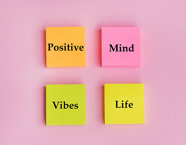 istock Positive mind vibes life message on sticky notes 2236245444