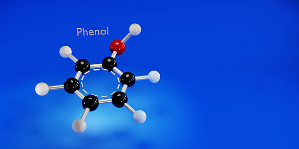 Molecule. Chemicals, micro and macronutrients. Periodic table of Mendeleev. 3d render.