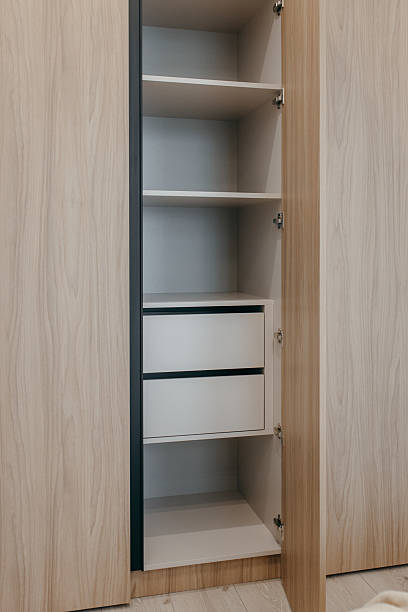 istock Empty wooden dressing room in house 2236253727