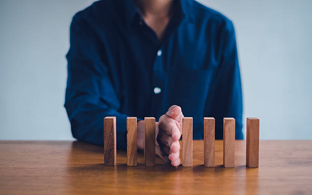istock Business planning crisis effect or risk protection concept, business solution and intervention. 2236257640