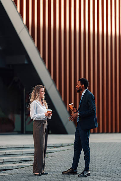 istock Business colleagues discussing work during a coffee break 2236260316