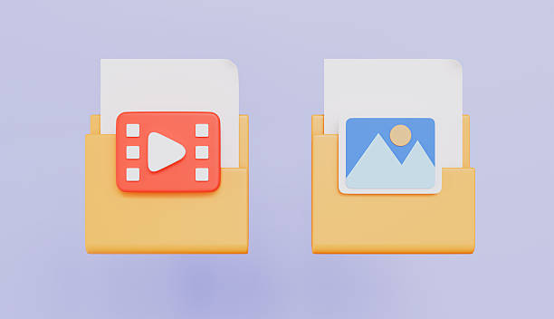 istock Archive where multimedia organization and storage, Digital video folder management 2236263893