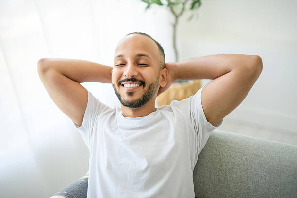 istock young islamic arab man relaxing on sofa at home 2236266593