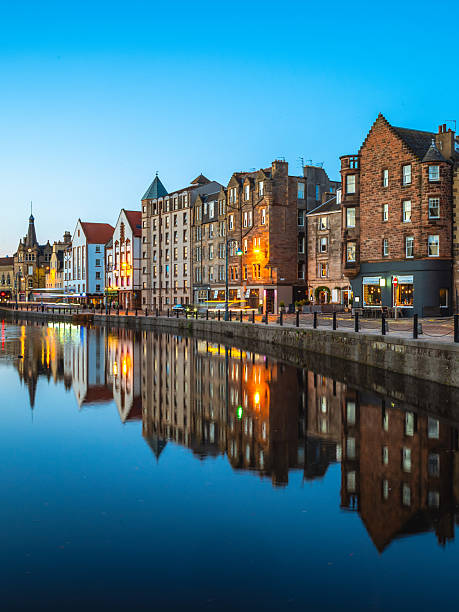 istock Night view of Leith at Edinburgh, Scotland, UK 2236266596