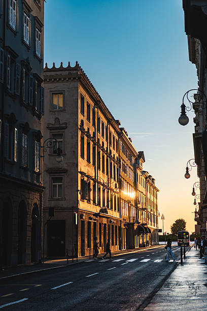 istock Sunset Over Historic Trieste City Street 2236267114