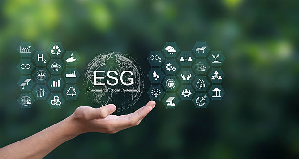istock ESG icon for Environment Social and Governance 2236267524