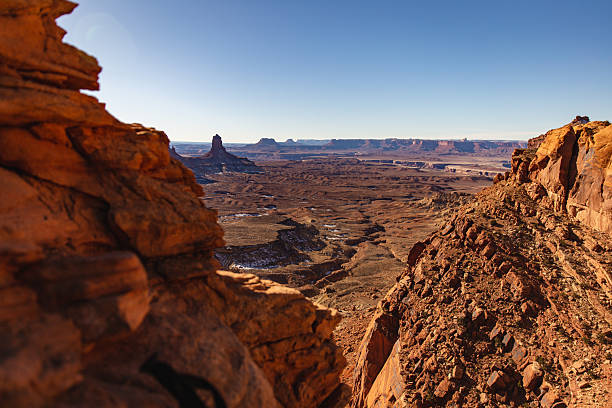 istock Breathtaking Desert Canyon View Between Red Cliffs Over Expansive Landscape At Dawn 2236283323
