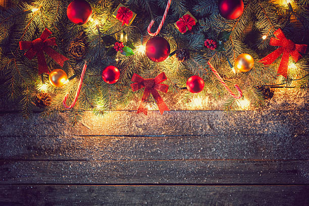 istock Christmas decoration on the wooden background 2236286220