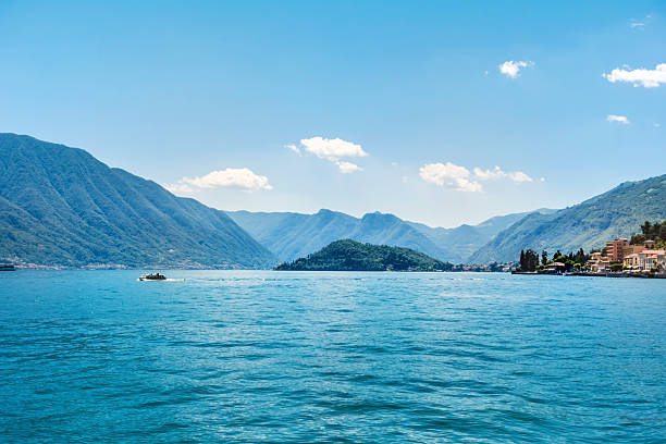 Beautiful scenic view of Lake Como in Italy