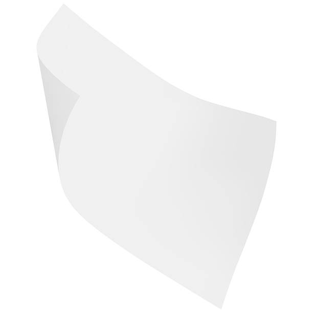 istock White paper flying in air, vector realistic paper sheet with curled corner, clear page document, letter or note mockup 2236304969