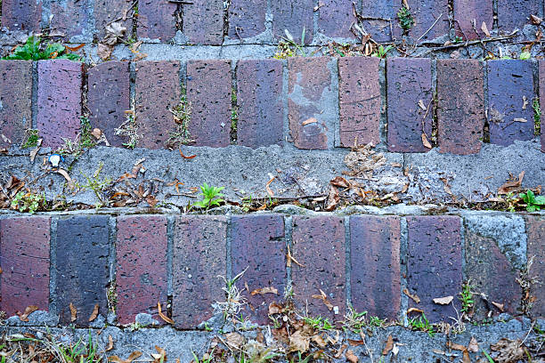 istock Old weathered brick stadium stairs 2236309420