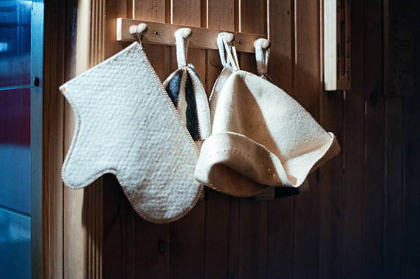 istock various sauna accessories in a wooden sauna 2236313648