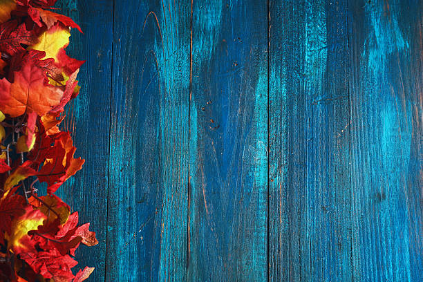 Autumn Decoration Background with Pumpkins, Leafs and Nuts