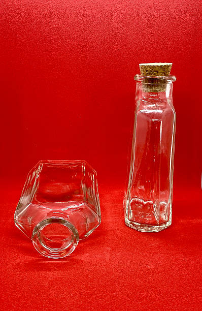 istock Antique Bottles with Red Background 2236317906