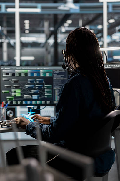 istock Data center call center agent providing logistics support to businesses 2236324696