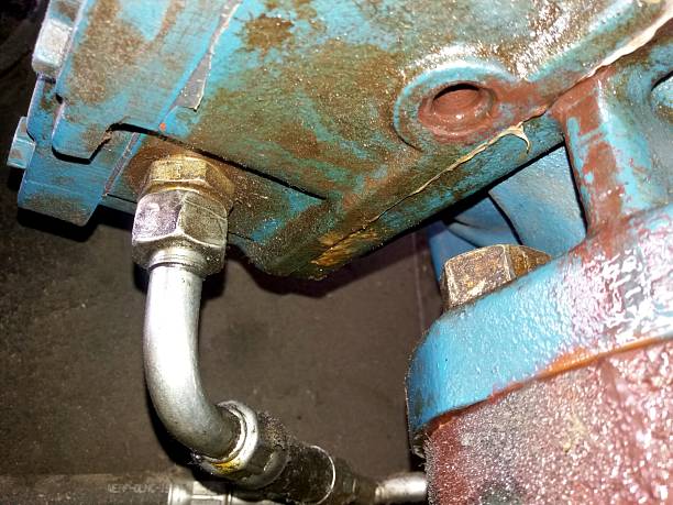 istock Compression Head Housing Component Revealing Rust and Wear in Industrial Machinery Setting 2236326322