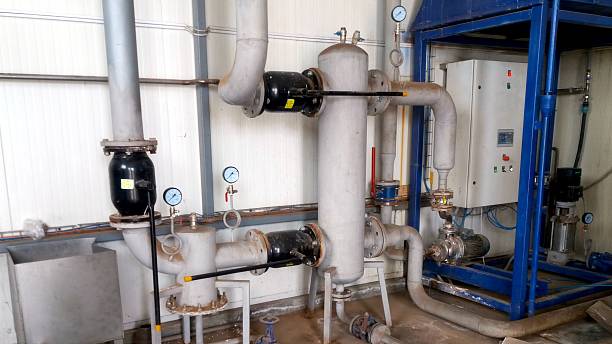 istock Hydraulic Arrow Component of a Heating System in an Industrial Setting 2236327425