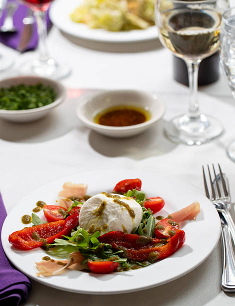 istock Caprese salad  served at a fine dining restaurant 2236333430