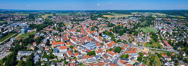 istock Aerial view around the city Aichach 2236335584