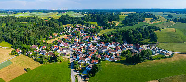 istock Aerial view around the small bavarian village 2236335635