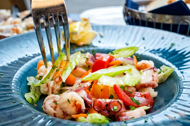 Mixed seafood dish at Italia