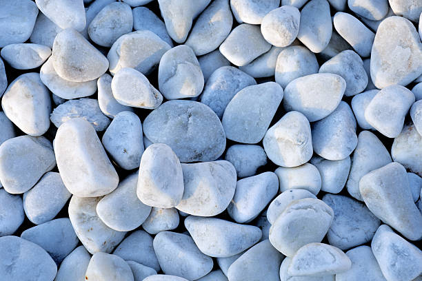 Small natural stones close up as background