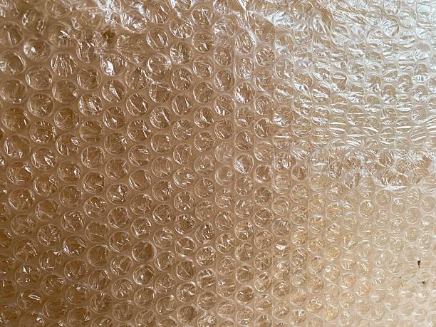 istock Close-up texture of clear plastic bubble pack used for packaging and shipping. 2236357326