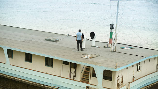 A cruise ship docked near the Havanna old town.