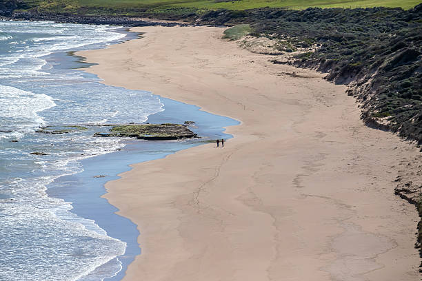 istock Rolling waves on a remote sandy beach in South Australia 2236365041