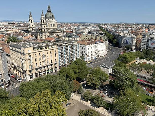 istock View of Saint Stephens Basilica from the Budapest Eye in Budapest, Hungary. 2236368687