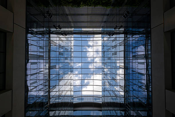 istock Futuristic glass roof and office complex 2236373524