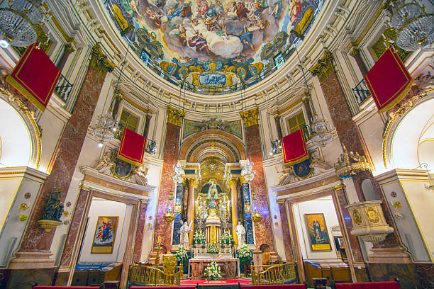 Basilica de la Virgen de los Desamparados (Our Lady of the Forsaken) is the most important religious building from the 17th century in Valencia, Spain