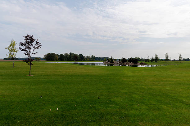 Golf course in Burabay, Kazakhstan