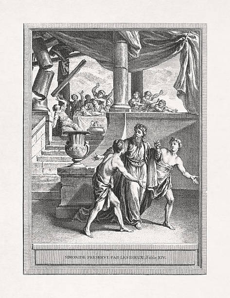 istock Simonides Saved by the Gods by Jean-Baptiste Oudry - La Fontaine's Fables 2236379507
