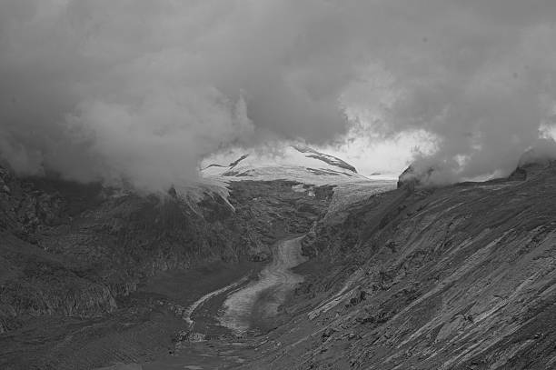 view to the Grossglockner glacier in Austria in Europe