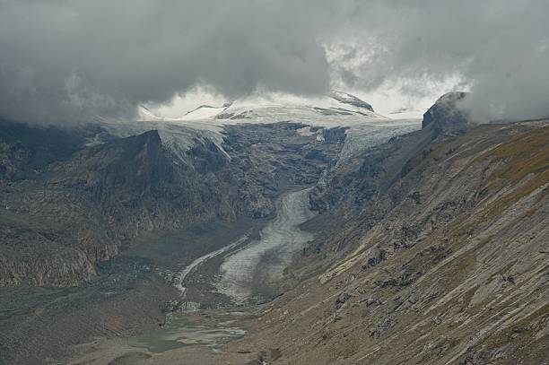 view to the Grossglockner glacier in Austria in Europe