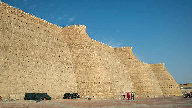 Bukhara, Uzbekistan, October 2 2024: the exterior of Ark of Bukhara.Ark of Bukhara is a massive fortress located in of Bukhara.