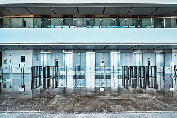 istock Modern business hall lifts 2236382951