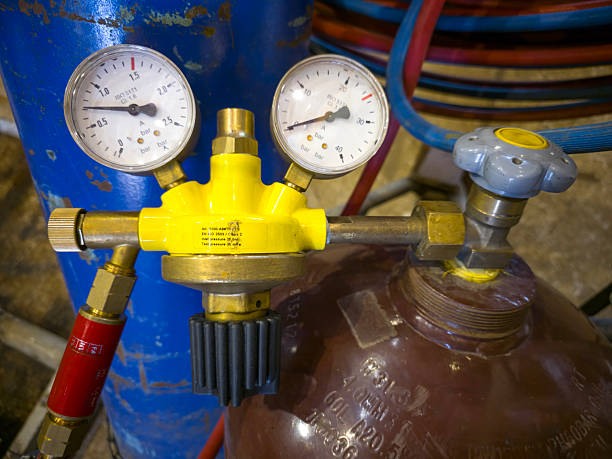 Pressure gauges used in welding, cutting and allied processes.