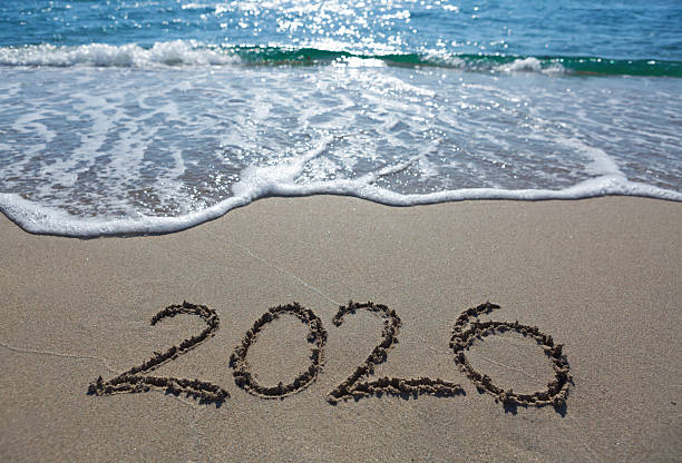 istock New Year 2026, lettering on the beach sand. 2236393338