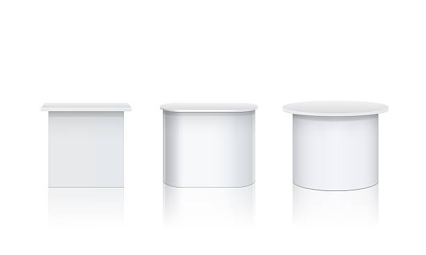 istock Promotion counter, Retail Trade Stand Isolated on the white background. 2236395243